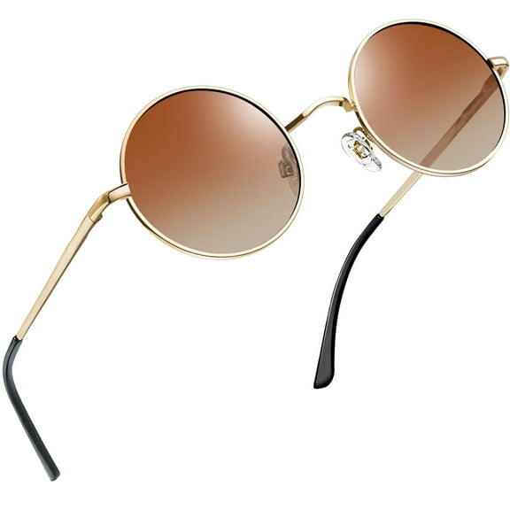 Joopin Hippie Round Sunglasses for Women Men Circle Sun Glasses UV Protection(Gradient Brown)