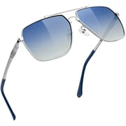 Joopin Mens Square Sunglasses Polarized UV400 Protection, Aviation Shades for Women Driving Fishing