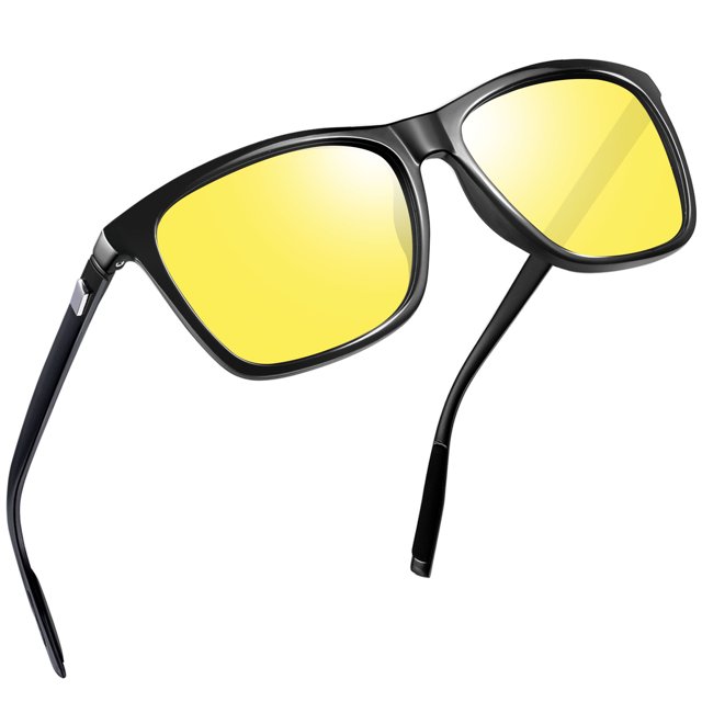 Joopin Night Vision Glasses Yellow Safety Driving Glasses with UV