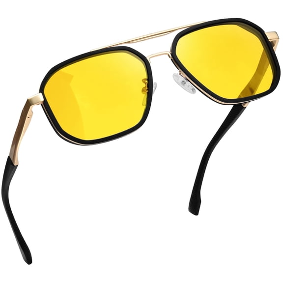 Joopin Night Vision Glasses for Men Women Classic Aviation UV Protection Glasses for Driving Hiking Fishing