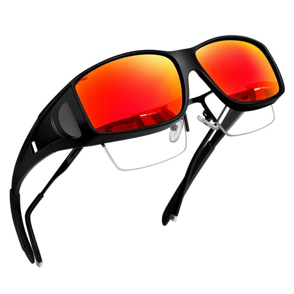 Joopin Over Glasses Sunglasses, Wrap Around Polarized Sunglasses