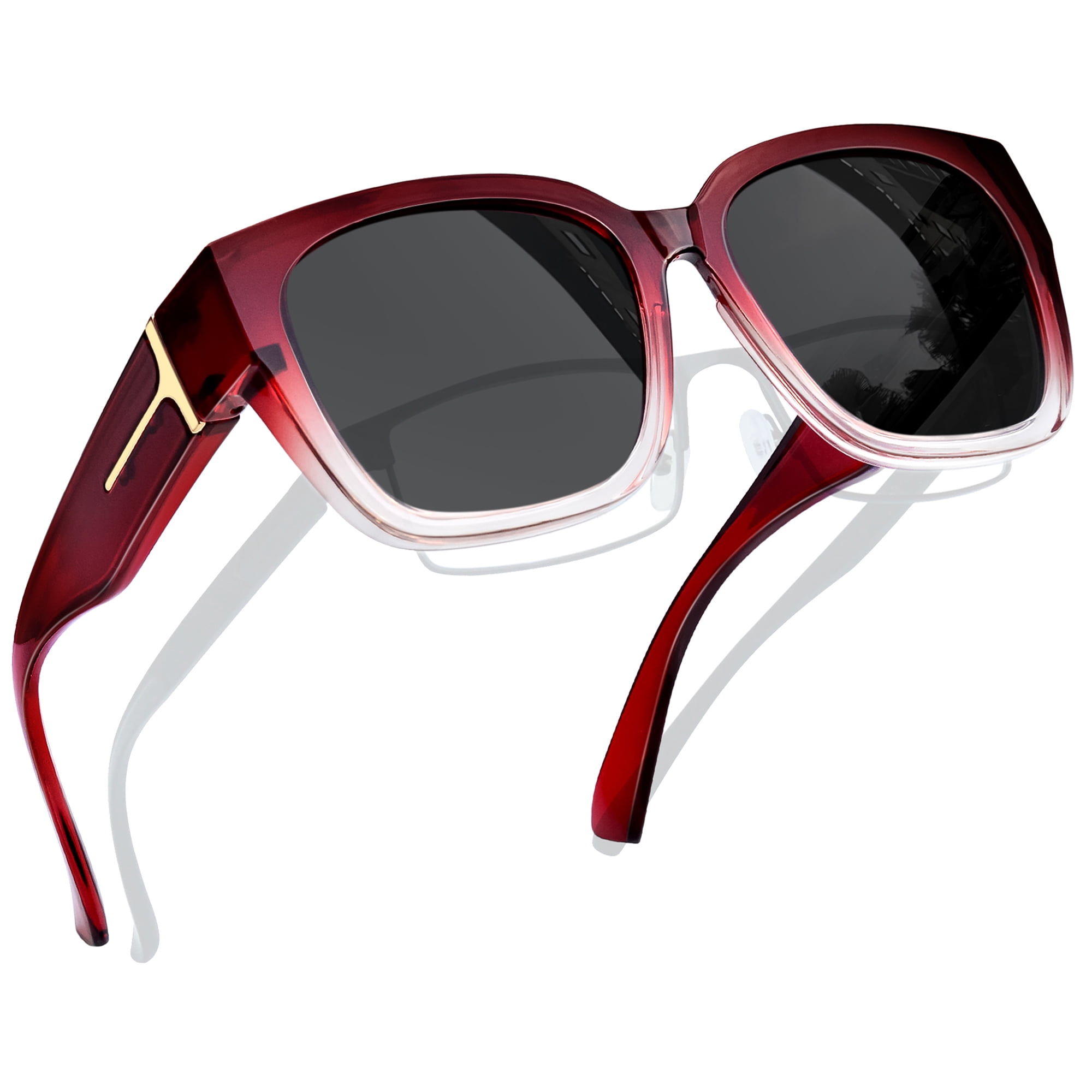 Joopin Oversized Polarized Sunglasses, Lightweight TR90  display picture 2