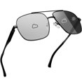 thumbnail image 1 of Joopin Photochromic Aviation Sunglasses with Spring Hinges for Men Women UV400 Protection, 1 of 7