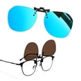 thumbnail image 1 of Joopin Polarized Clip on Sunglasses for Women Men Rimless Flip Up Anti-Glare Driving Glasses(Mirrored Blue), 1 of 9