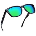 thumbnail image 1 of Joopin Polarized Mens Womens Sunglasses, Classic Retro Square UV400 Mirrored Lens, Fit for Outdoor, Vacation, Driving (Green), 1 of 8