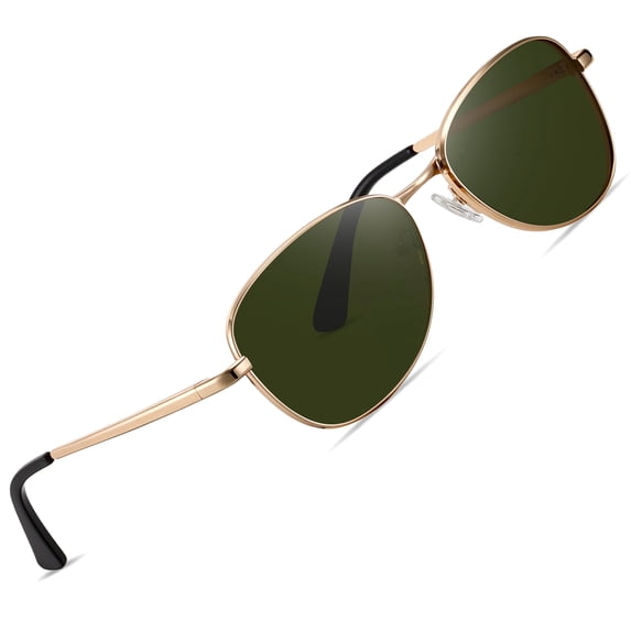 Joopin Polarized Oval Aviation Sunglasses for Women Men Retro 90s Trendy Designer Sun Glasses Driving Fishing Golf UV400(Green)