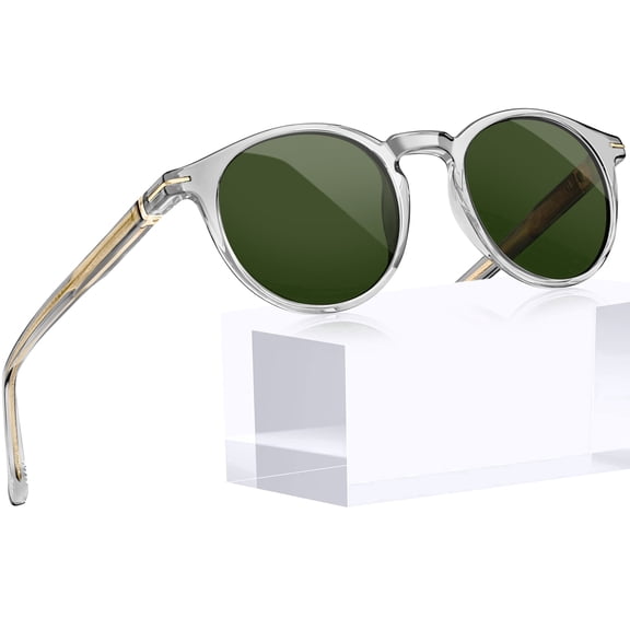 Joopin Polarized Round Sunglasses Women Men Trendy Acetate Sun Glasses UV Protection Retro Shades