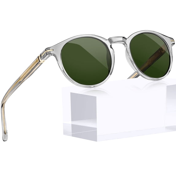 Joopin Polarized Round Sunglasses Women Men Trendy Acetate Sun Glasses UV Protection Retro Shades