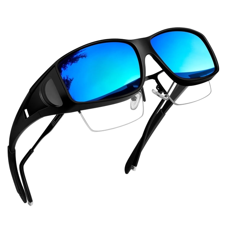 Polarized Fit Over Glasses Sunglasses with TR90 Frame Amazon.com: SHEEN KELLY Oversized Polarized Fit Over  main image 4