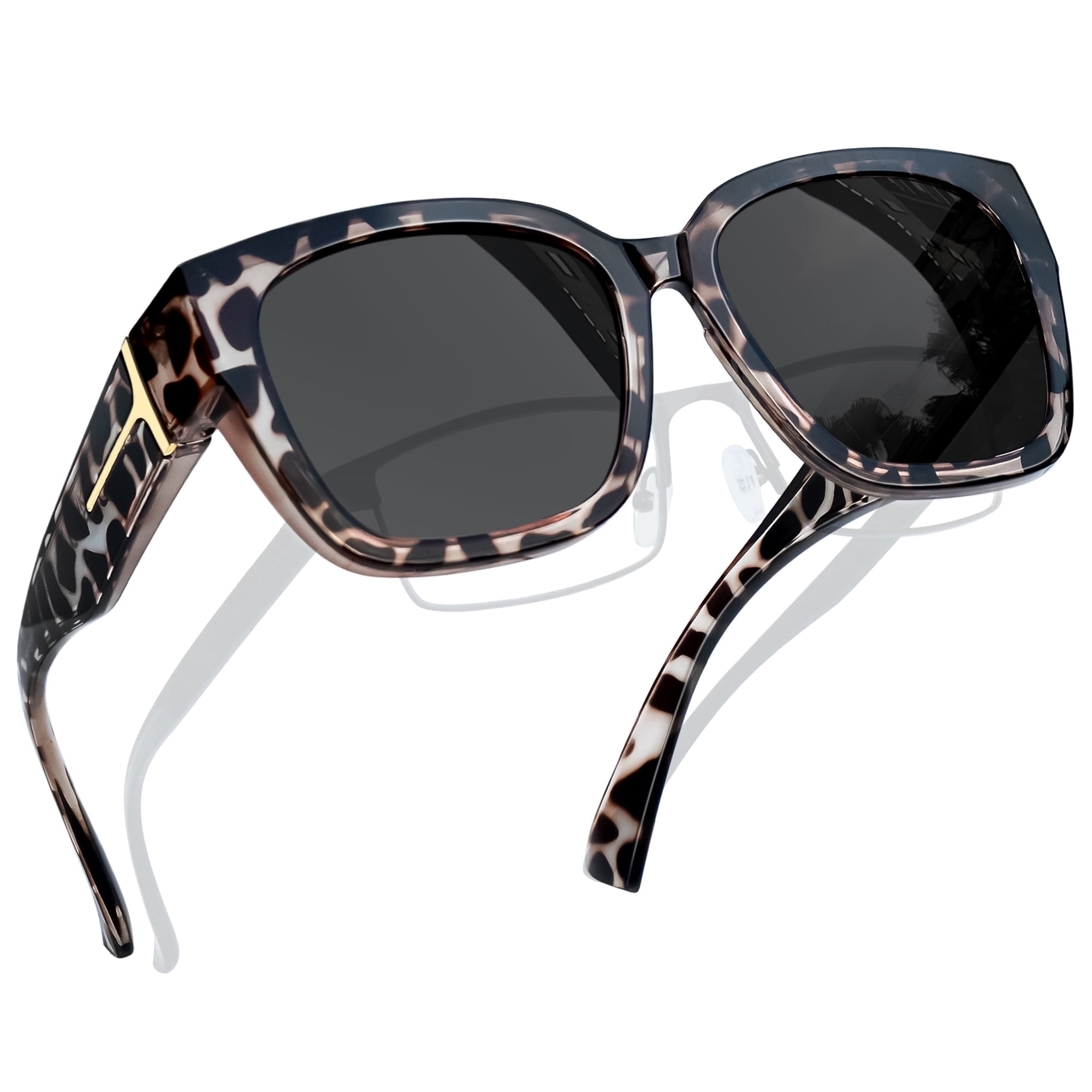 Dior Women’s Leopard-Pattern Oversized Sunglasses in Gray and Black DIOR EYEWEAR DiorPacific B3U cat-eye tortoiseshell acetate  main image 2