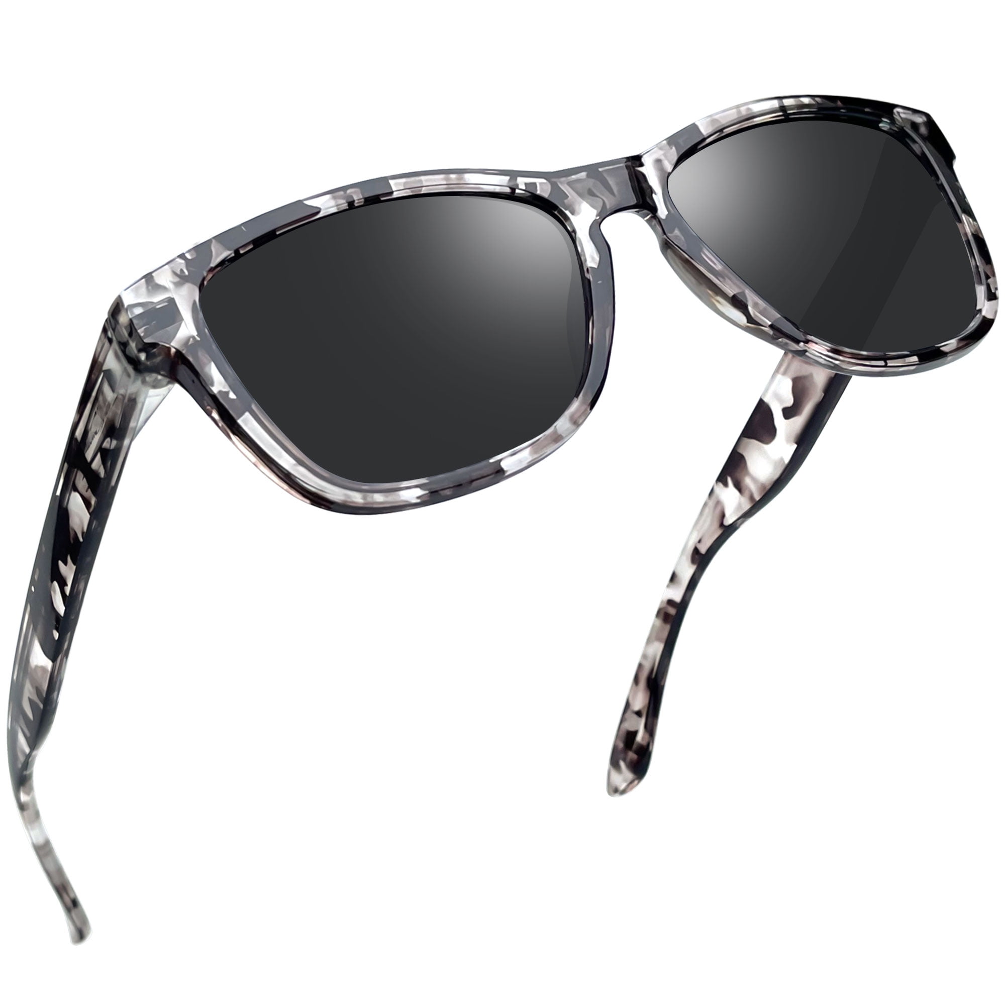 Joopin Polarized Sunglasses for Men Women Retro Shades for Driving Fishing UV400 Protection (Camo/Black)