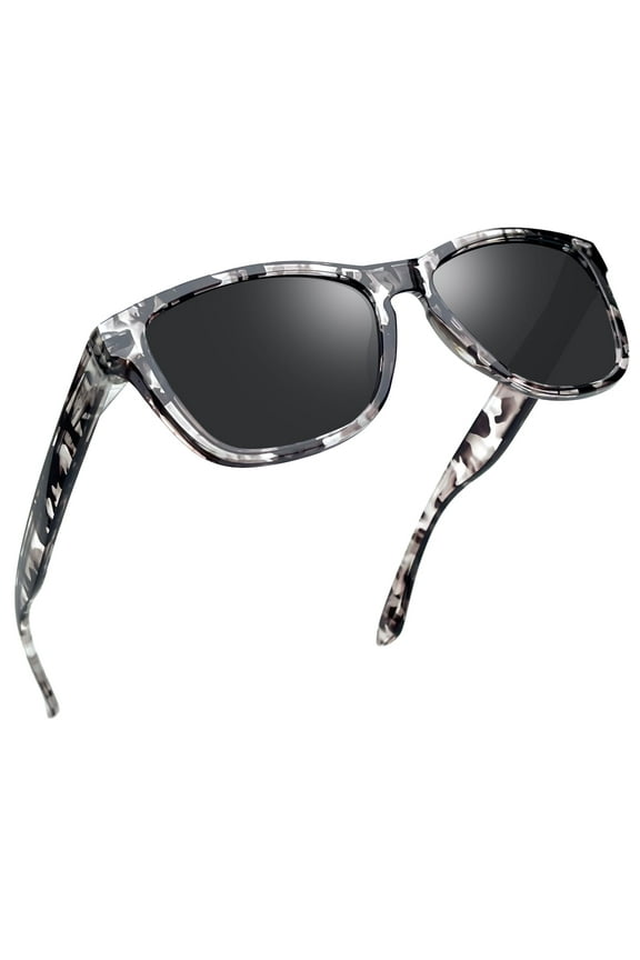 Polarized Sunglasses for Men Women Shades for Driving Fishing UV400 Protection (Camo/Black)