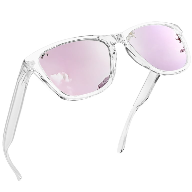Vazrobe White Sunglasses Women Male Classic Design Plastic Sun Glasses For  Adult Red Black Yellow Purple Frame