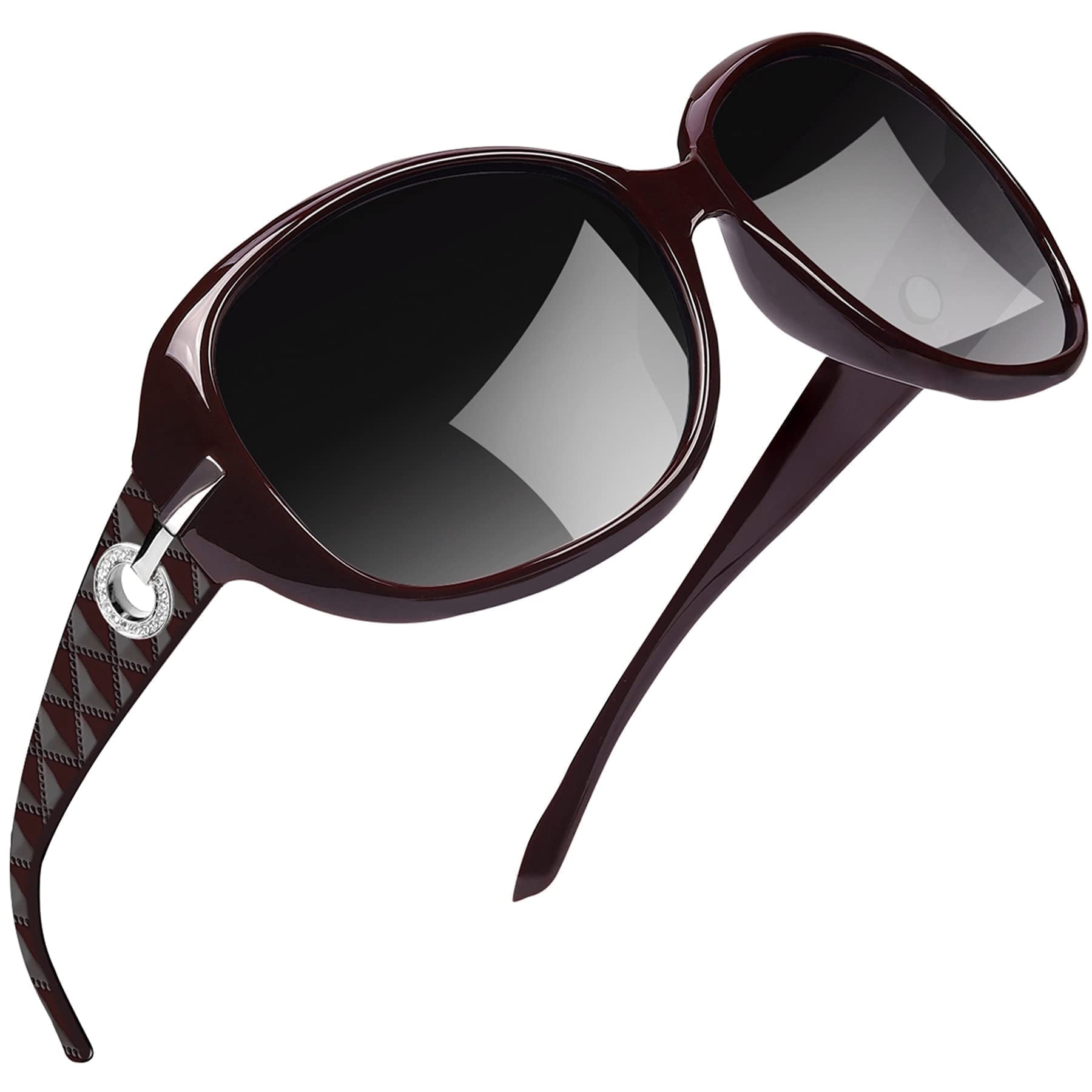 Joopin Polarized Oversized Sunglasses, Wine Red, UV 