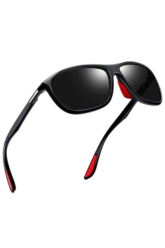 Polarized Wrap Around Sport Sunglasses for Men Women Youth Baseball Golf Sun Glasses UV Blocking