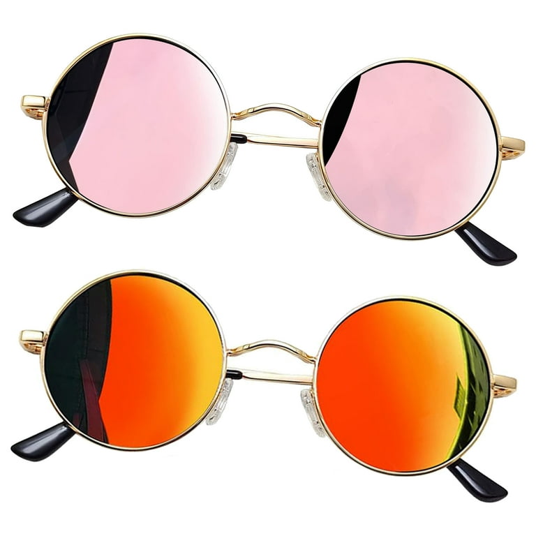 Joopin Retro Polarized Round Sunglasses for Men Women Trendy  display picture 3