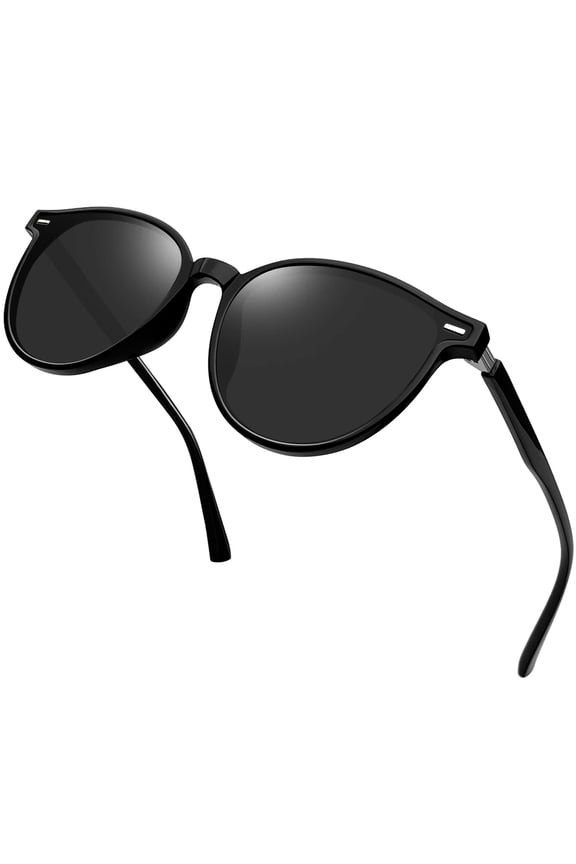 Retro Round Polarized Sunglasses for Women Men Classic Vintage Sunnies