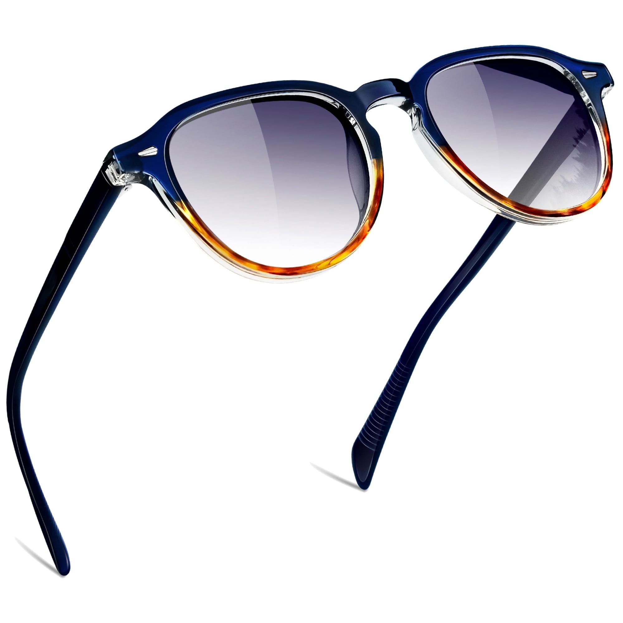 Retro Round Polarized Sunglasses UV400 Protection Acetate Frame Premium Vintage Round Sunglasses SGT567 | Retro Polarized  main image 2