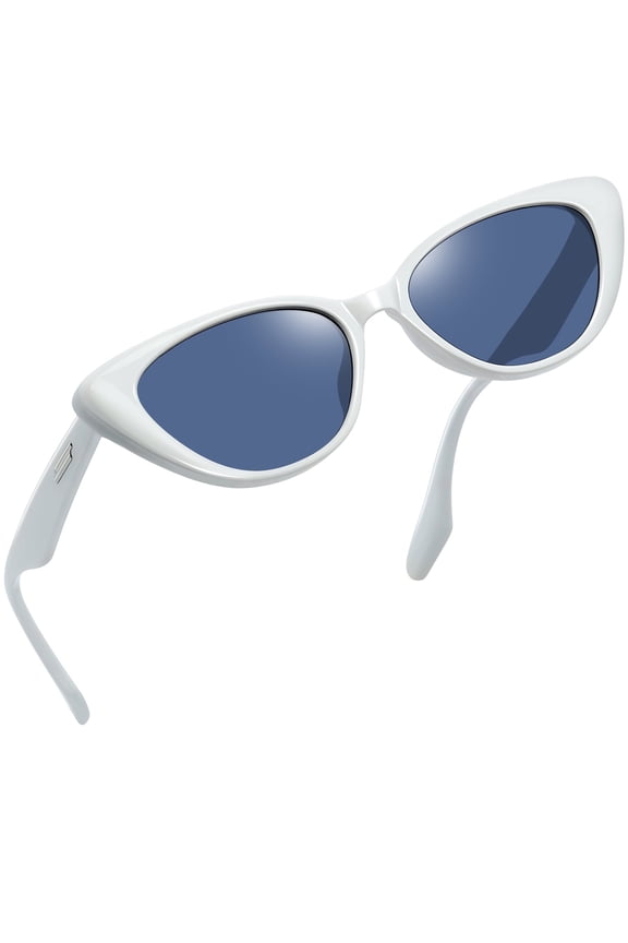 Retro Vintage Narrow Cat Eye Sunglasses for Women Men 90s Small Chic Style Trendy Sunnies UV400 Protection