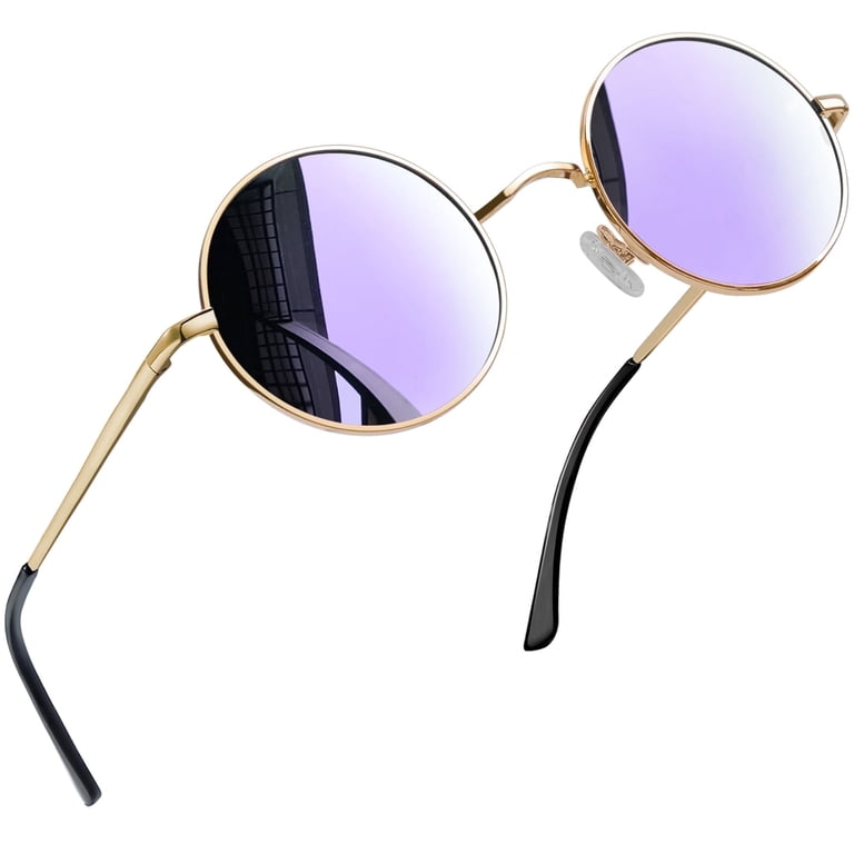 Joopin Steampunk Hippy Round Sunglasses for Men and Women  display picture 2