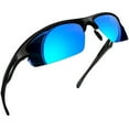 thumbnail image 1 of Joopin Sport Sunglasses UV400 Protection Wrap Around Sun Glasses Shades for Men Women(Mirrored Blue), 1 of 7