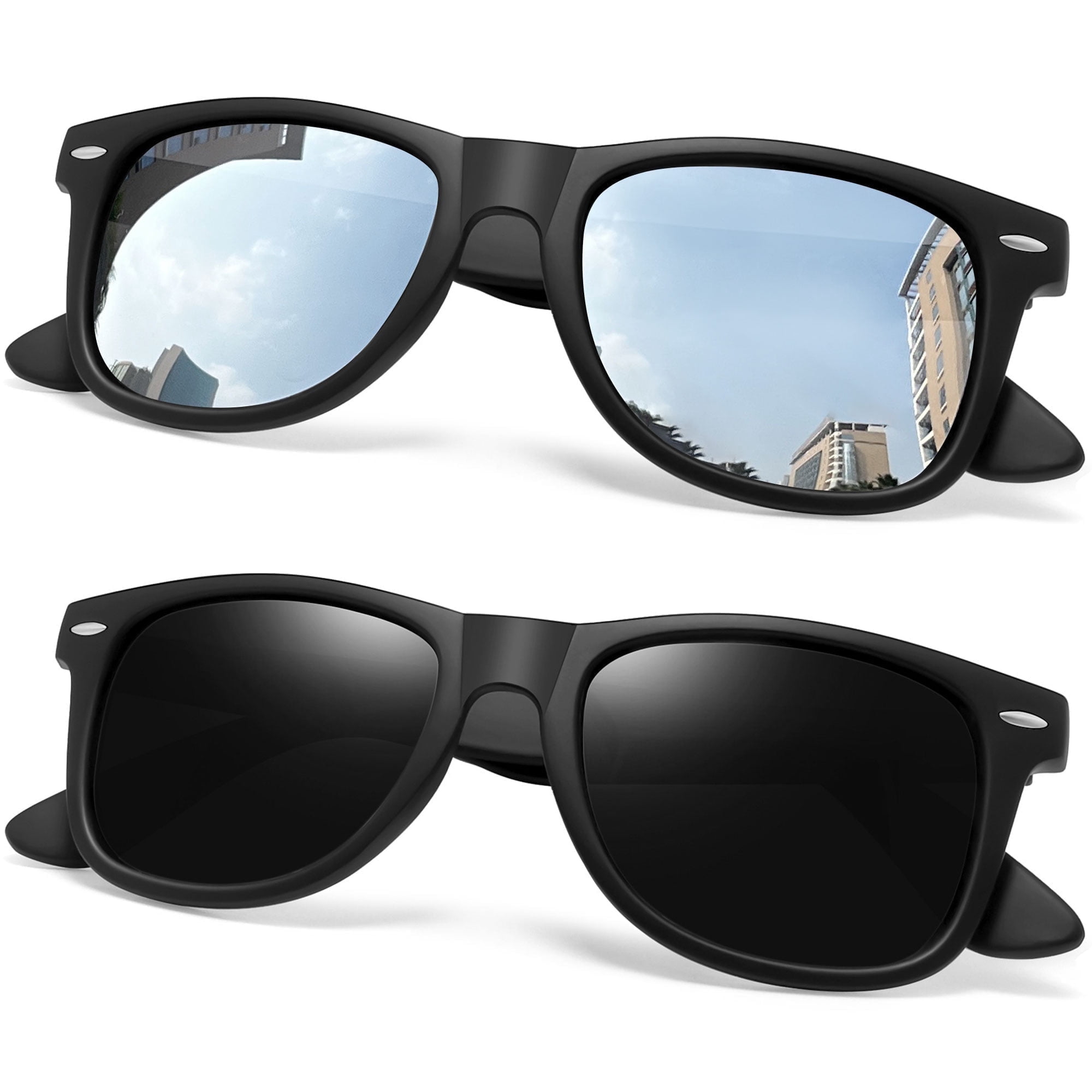 Classic Trendy Square Sunglasses with UV400 Protection and Polarized Lenses Large Square Sunglasses Trendy Polarized Sunglasses Jamaica  main image 3