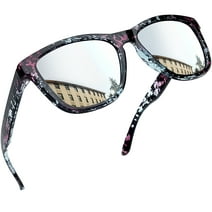 Joopin Sunglasses for Women Men, Polarized Womens Classic Retro Trendy Square Mirrored Sun glasses UV400 Protection