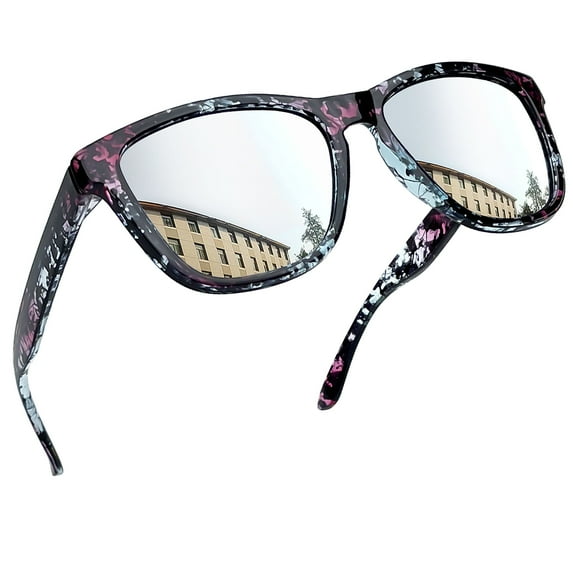 Joopin Sunglasses for Women Men, Polarized Womens Classic Retro Trendy Square Mirrored Sun glasses UV400 Protection