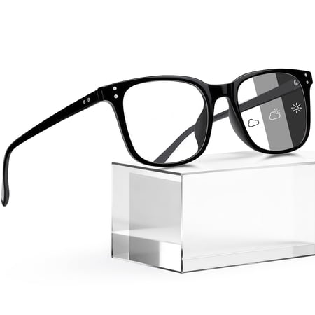 Joopin Unisex Photochromic Blue Light Blocking Glasses Rectangular Computer Gaming TV Glasses UV400 Protection