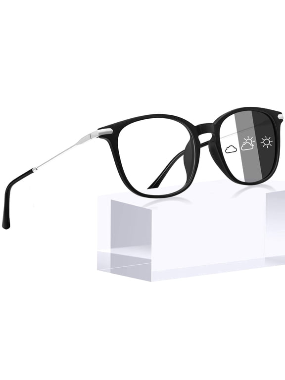 Unisex Photochromic Blue Light Blocking Glasses Square Computer Gaming TV Glasses UV400 Protection