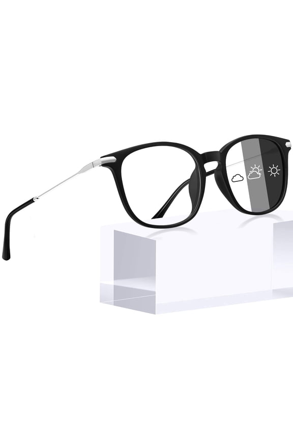 Unisex Photochromic Blue Light Blocking Glasses Square Computer Gaming TV Glasses UV400 Protection