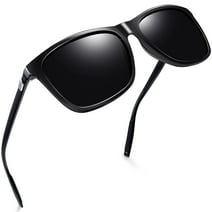 Joopin Unisex Polarized Aluminum Sunglasses Vintage Sun Glasses For Men(Black)