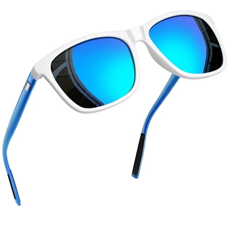 Joopin Unisex Polarized Aluminum Sunglasses Vintage Sun Glasses for Men Women(Mirrored Blue)