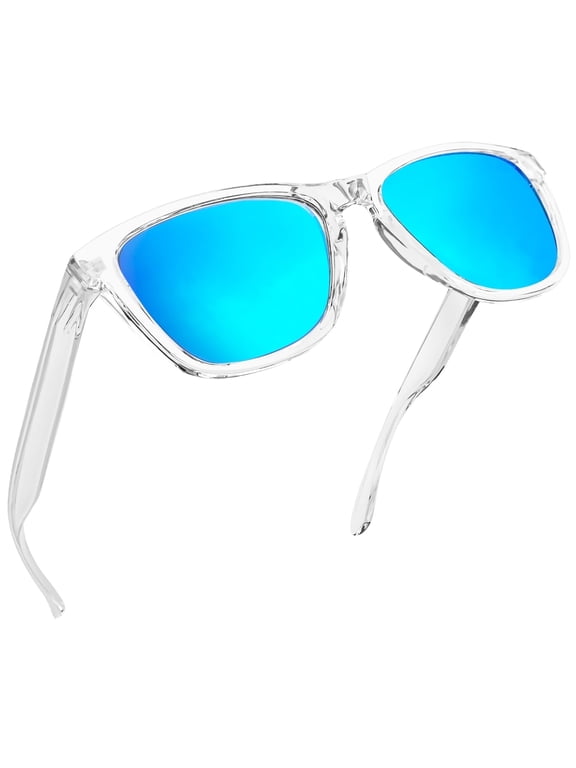 Unisex Polarized Square Sunglass, Blue