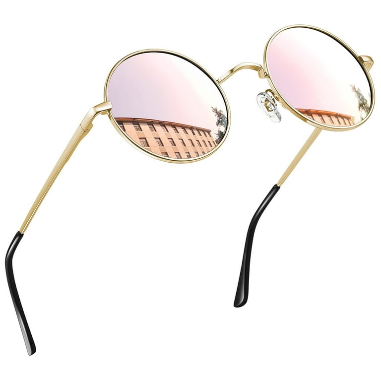 Joopin Vintage Round Polarized Sunglasses Unisex Driving Polarized Small  Circle Sun Glasses Shades for Men Women