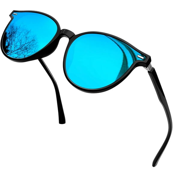 Joopin Vintage Round Polarized Sunglasses for Women TR90 Frame UV400 Protection Lenses Eyewear