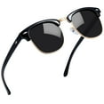 thumbnail image 1 of Joopin Vintage Semi Rimless Sunglasses Half Frame Sun Glasses Polarized UV Protection Shades for Women Men(Black), 1 of 8