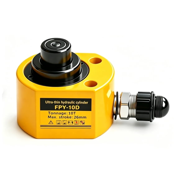 Jooptoolwook Hydraulic Ram Jack Low Profile Multi-Section 10T 1 Inch Stroke Mini