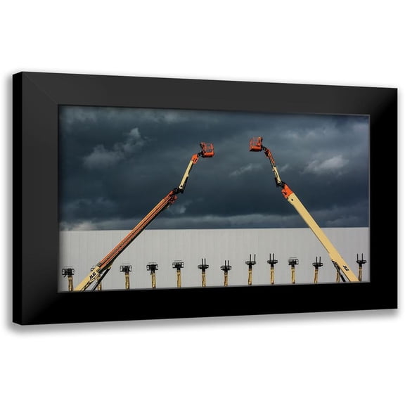 Joosten, Lus 14x10 Black Modern Framed Museum Art Print Titled - Aerial platforms