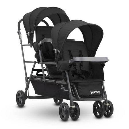 Joovy Big Caboose Stand On Triple Stroller —Black
