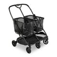 Joovy Boot X2 Lightweight Double Shopping Cart with 2 Reusable, Removable Shopping Bags with