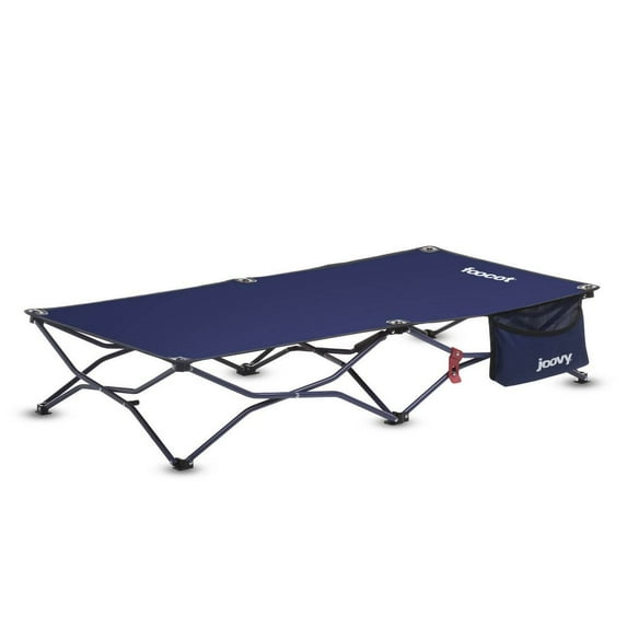 Joovy Kids Outdoor Portable Folding Travel Sleeping Bed Camping Foocot Cot, Blue
