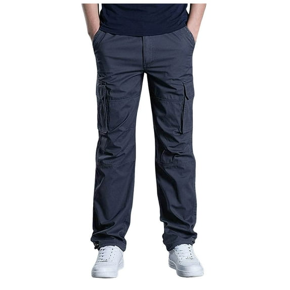 Joower Big And Tall Cargo Pants For Men - Cargo Black Cargo Pants Mens Pants Relaxed Fit Men'S Tactical Pants Mens Joggers Sweatpants Lightweight Pants For Men