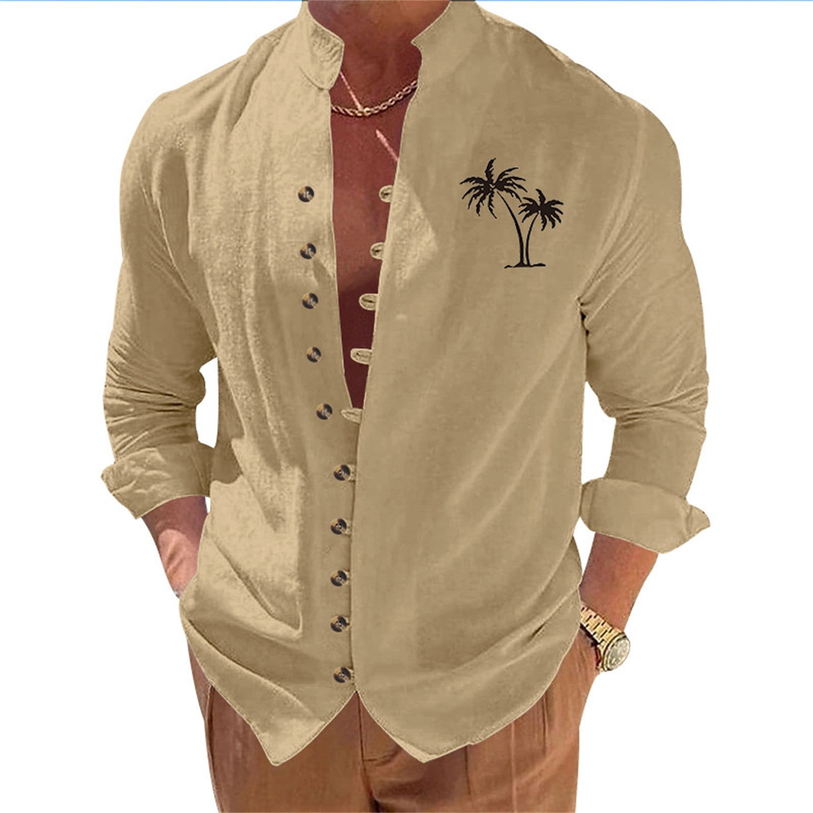 Joower Dress Shirt Men s Clothing Men Dress Shirts Mens Button Up Shirt Hoodie Sweatshirts for Men Hoddie Collared Shirt Men Walmart