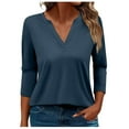 thumbnail image 1 of Joower Graphic Tees Women’s Clothes Plus Size Summer Tops Work Clothes for Women 2024 Fitted Shirts for Women Half Sleeve T Shirts for Women Womens Tops Trendy, 1 of 5