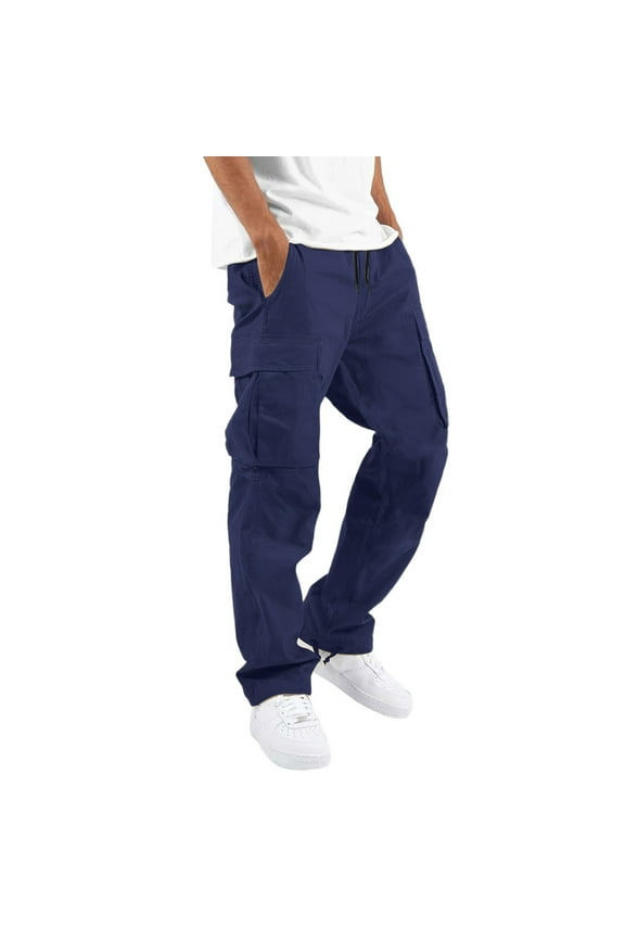Men Cargo Pants With Pockets - Hiking Pants Cargo Pants Men Cargo Pants For Boys Mens Stacked Jeans Men'S Pants Combat Pants
