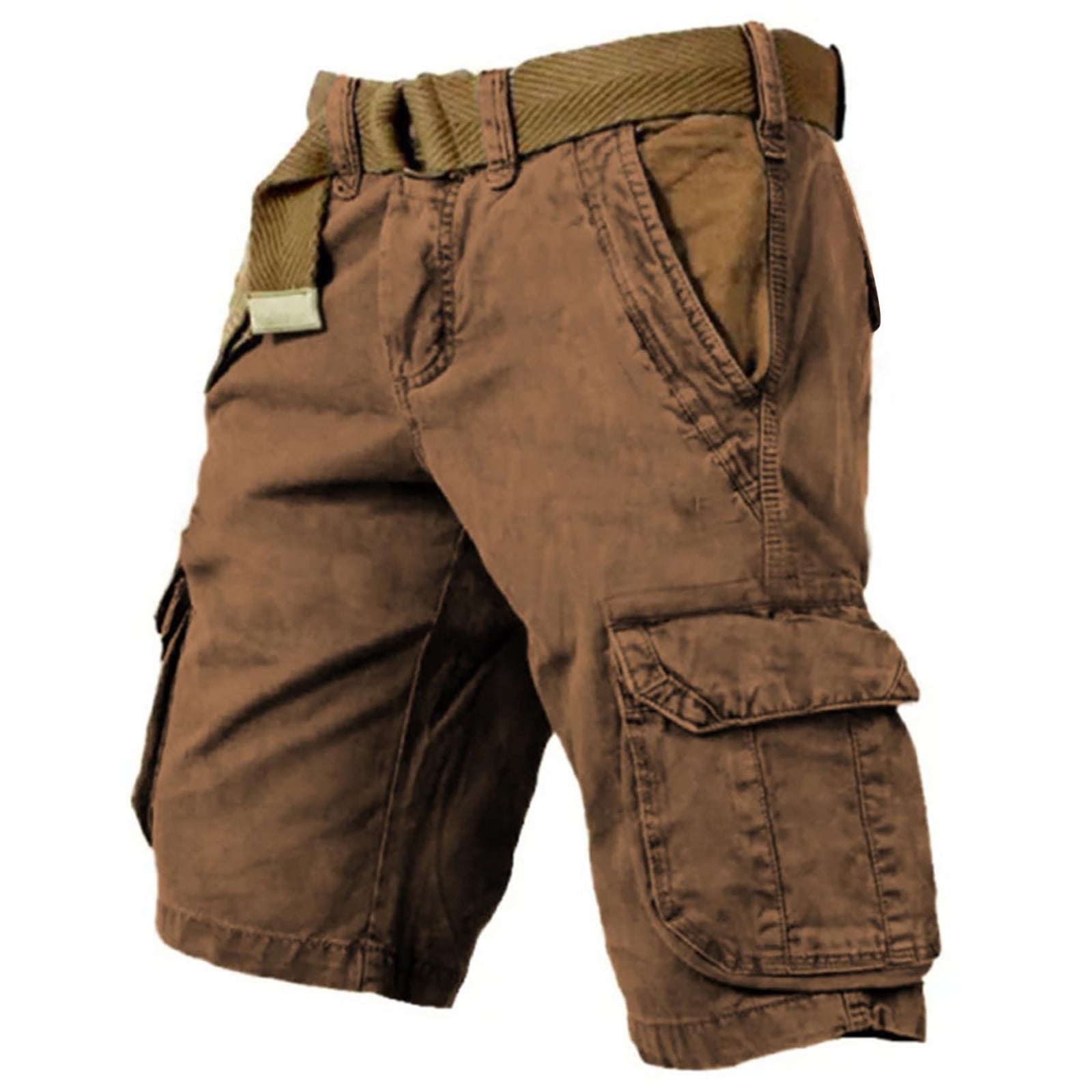 Joower Mens Cargo Shorts Elastic Waistband Men Shorts Casual Short