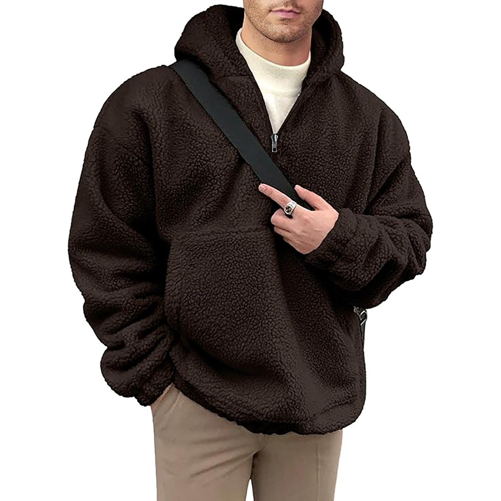 Fuzzy hoodie mens outlet