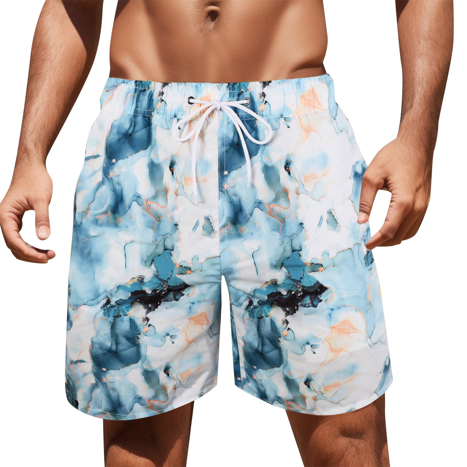 Joower Mens Swim Trunks No Mesh Lining Clearance for Men Swimming