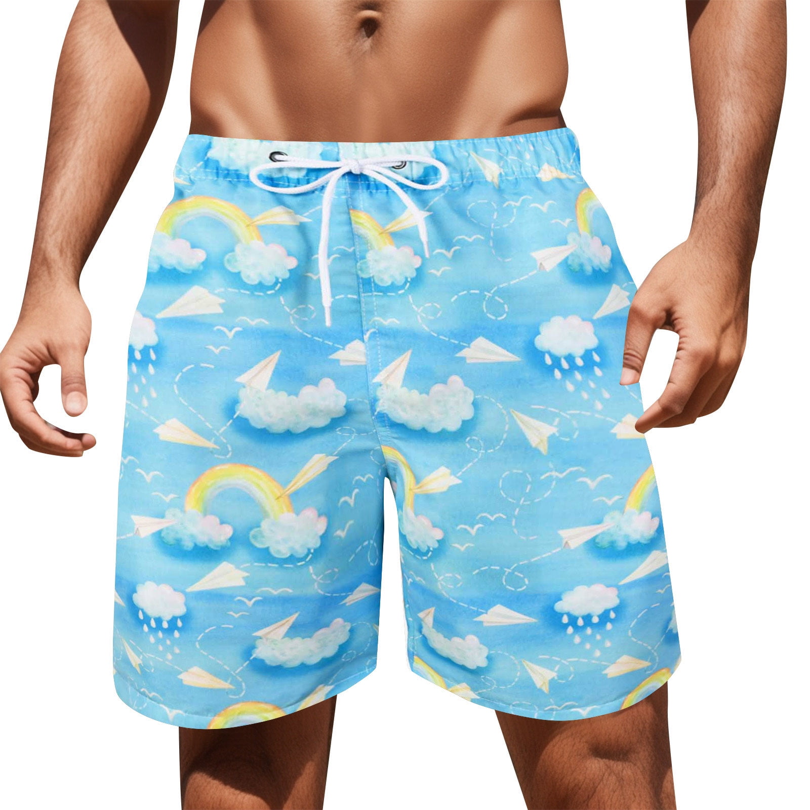 Joower Mens Swim Trunks No Mesh Lining Men Swim Swim Trunks with
